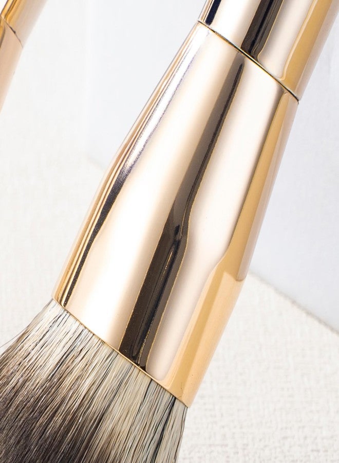 ENZO KEN Double Ended Blush and Bronzer Brush, Makeup Brush for Blush Makeup, Double Sided Makeup Brushes, Cream Contour Brush Gold, Fluffy Bronzer Blush Brush for Cheeks, Bronzing - 124B - Image 5